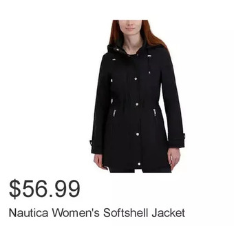 Costco Nautica women's softshell jacket offer