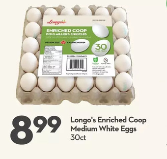 Longo's Longo's enriched coop medium white eggs offer