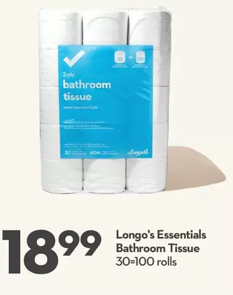 Longo's Longo's essentials bathroom tissue offer