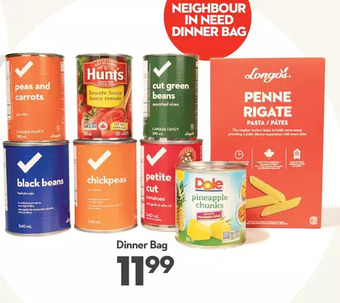 Longo's Dinner bag offer