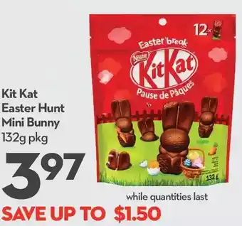 Longo's Kit kat easter hunt mini bunny offer