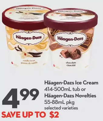 Longo's Haagen-dazs ice cream or haagen-dazs novelties offer