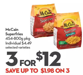 Longo's Mccain superfries offer