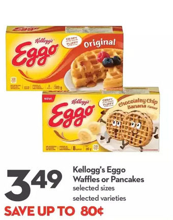 Longo's Kellogg's eggo waffles or pancakes offer