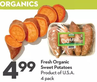Longo's Fresh organic sweet potatoes offer