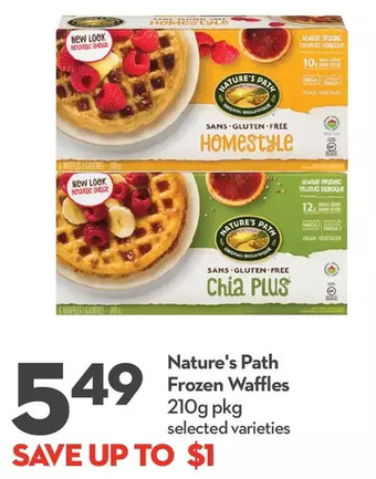 Nature's path frozen waffles