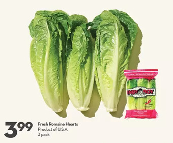 Longo's Fresh romaine hearts offer