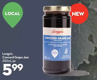 Longo's Longo's concord grape jam offer