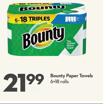 Longo's Bounty paper towels offer
