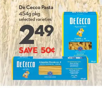 Longo's De cecco pasta offer