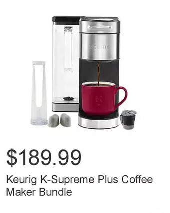 Costco Keurig k-supreme plus coffee maker bundle offer