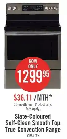 The Brick Ge 5.0 cu. ft. freestanding electric range – jcb840ekes offer