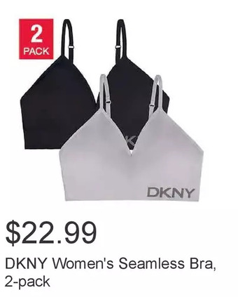Costco Dkny women's seamless bra, 2-pack offer