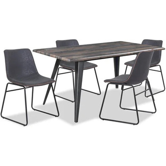 The Brick Amos 5-piece dining package with tess chairs - grey offer