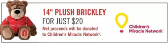 The Brick 14" plush brickley offer