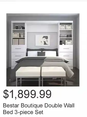 Costco Bestar boutique double wall bed 3-piece set offer
