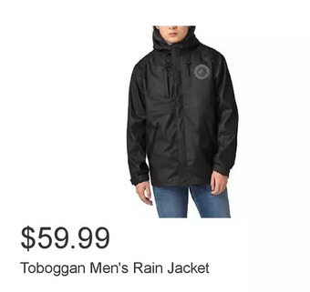 Costco Toboggan men's rain jacket offer