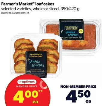 Real Canadian Superstore Farmer's market loaf cakes offer