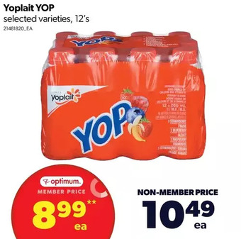 Real Canadian Superstore Yoplait yop offer