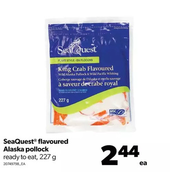 Real Canadian Superstore Seaquest flavoured alaska pollock offer