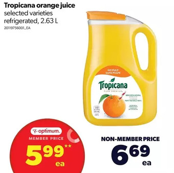 Real Canadian Superstore Tropicana orange juice offer