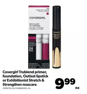 Real Canadian Superstore Covergirl trublend primer, foundation, outlast lipstick or exhibitionist stretch & strengthen mascara offer