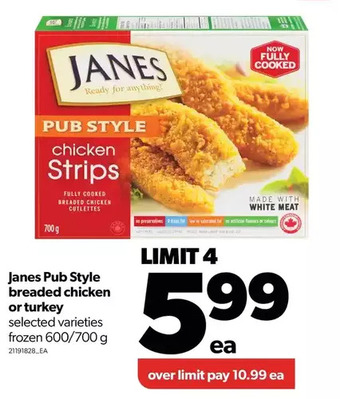 Real Canadian Superstore Janes pub style breaded chicken or turkey offer