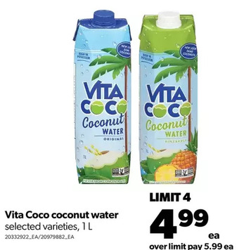 Real Canadian Superstore Vita coco coconut water offer