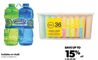 Real Canadian Superstore Bubbles or chalk offer