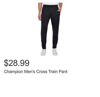 Costco Champion men's cross train pant offer