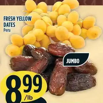 Marché Adonis Fresh yellow dates offer