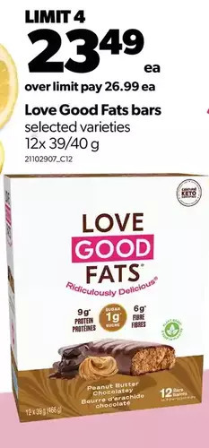 Real Canadian Superstore Love good fats bars offer