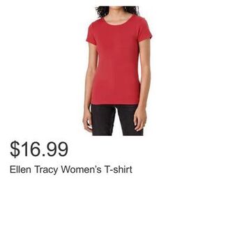 Costco Ellen tracy women's t-shirt offer