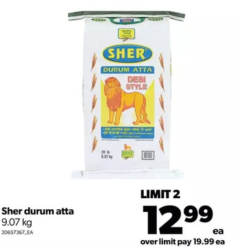 Real Canadian Superstore Sher durum atta offer