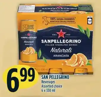 Marché Adonis San pellegrino beverages offer
