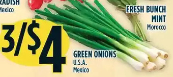 Marché Adonis Green onions offer