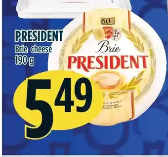 Marché Adonis President brie cheese offer