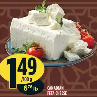 Marché Adonis Canadian feta cheese offer