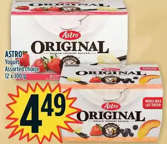 Marché Adonis Astro yogurt offer