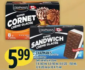 Marché Adonis Chapman's ice cream offer