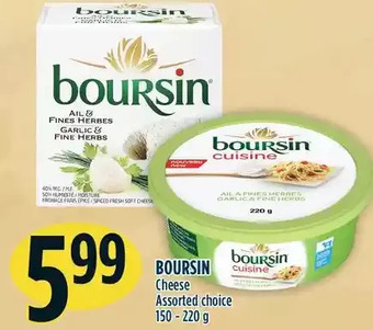 Marché Adonis Boursin cheese offer
