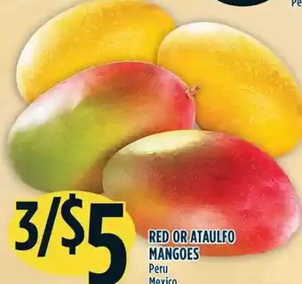 Marché Adonis Red or ataulfo mangoes offer