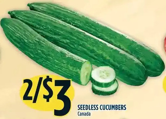 Marché Adonis Seedless cucumbers offer