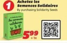 IGA Achetez les Semences Solidaires offer