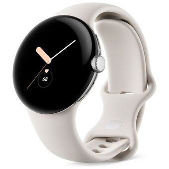 Best Buy Google pixel watch (gps + lte) 40mm polished silver stainless steel case with chalk active band offer