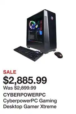 Newegg Cyberpowerpc gaming desktop gamer xtreme gx60300lq intel core i7 11th gen 11700k (3.60ghz) 16gb ddr4 1 tb nvme ssd nvidia gef offer