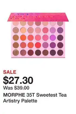 Sephora 35t sweetest tea artistry palette offer