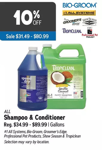 Ren’s Pets Depot Shampoo & conditioner offer
