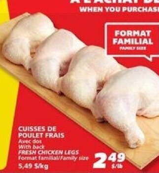 IGA Cuisses De Poulet Frais offer