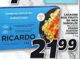 IGA Lasagne Aux Fruits De Mer Surgelee Ricardo offer